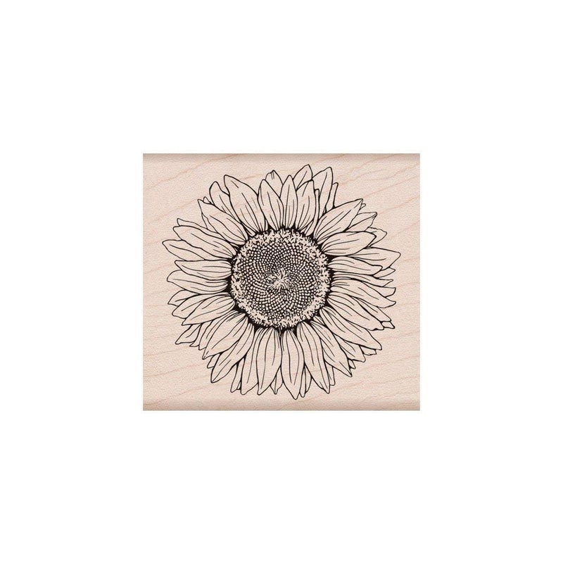 Hero Arts K6288 Wood Stamps, Hero Florals Sunflower - Image 1